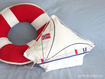 Nautical Yacht Pillow Private Dock